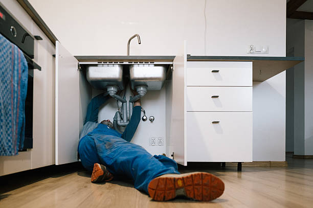 Professional Plumbing technician working in Larchmont, NY